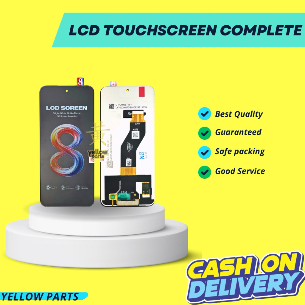 LCD TOUCHSCREEN INFINIX X6725 / SMART 10 / X6725C / SMART 10 PLUS COMPLETE