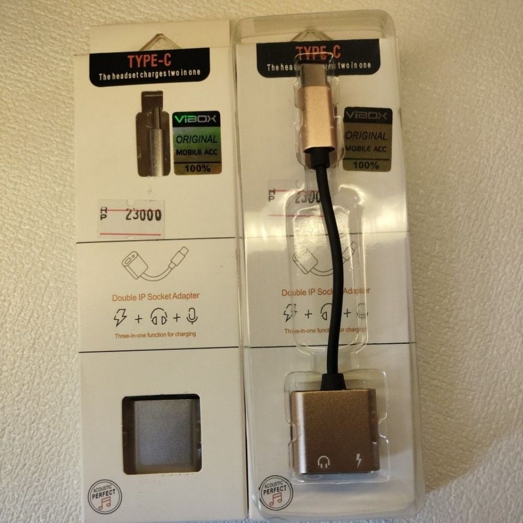 SPLITTER TYPE C 2IN1 JACK3,5MM & TYPEC