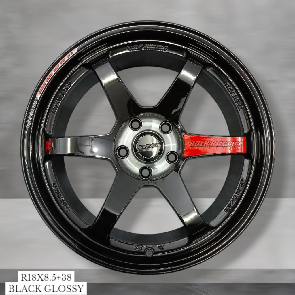 VELG TE37 SL R18 pcd 5x114 black gloss