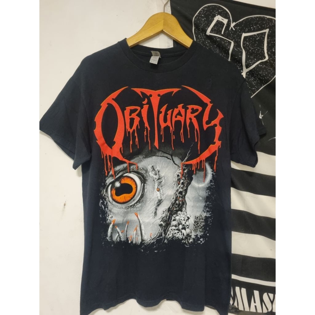 kaos band vintage 00s obituary