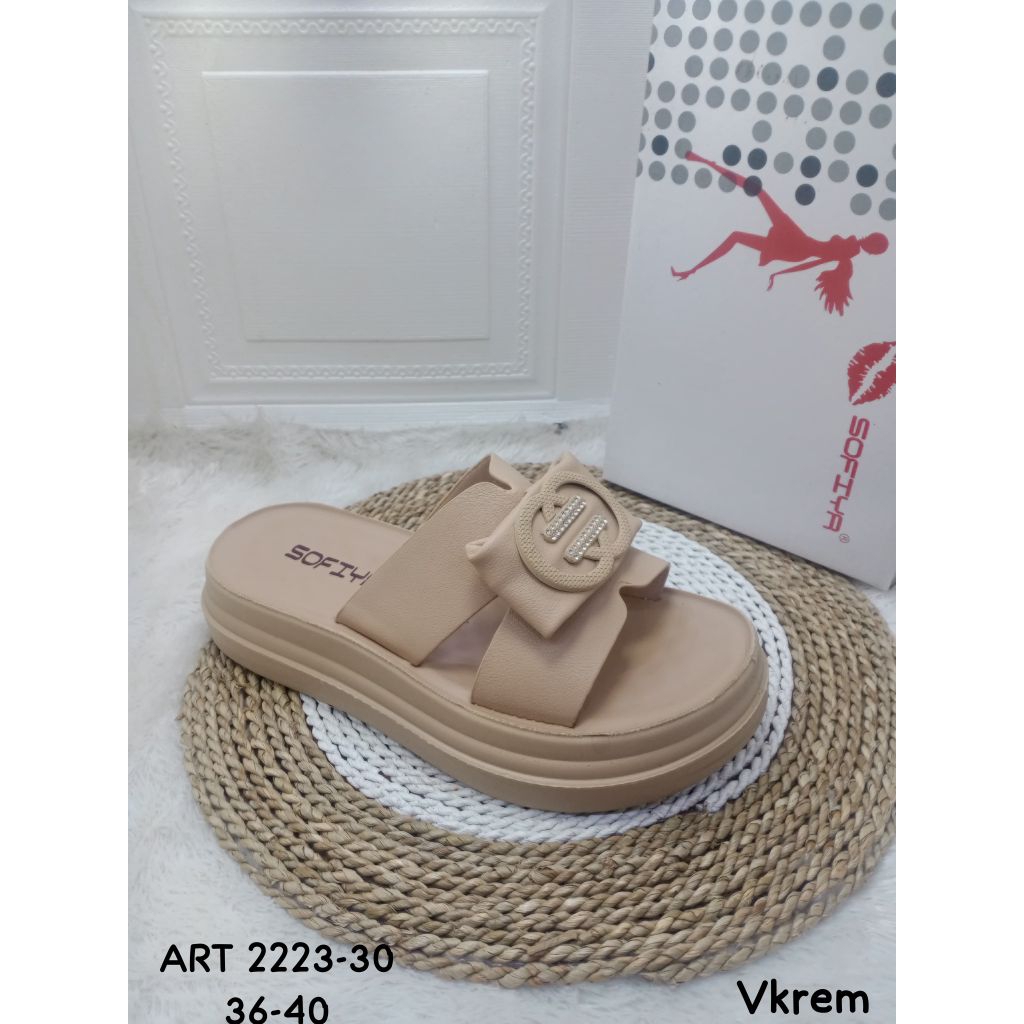 SENDAL FLAT IMPORT WANITA SOFIYA 2223-30