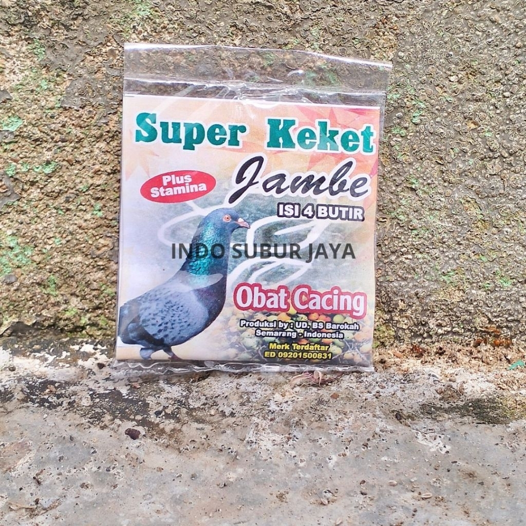 Super Keket Isi 4 Butir Obat Cacing Burung Merpati