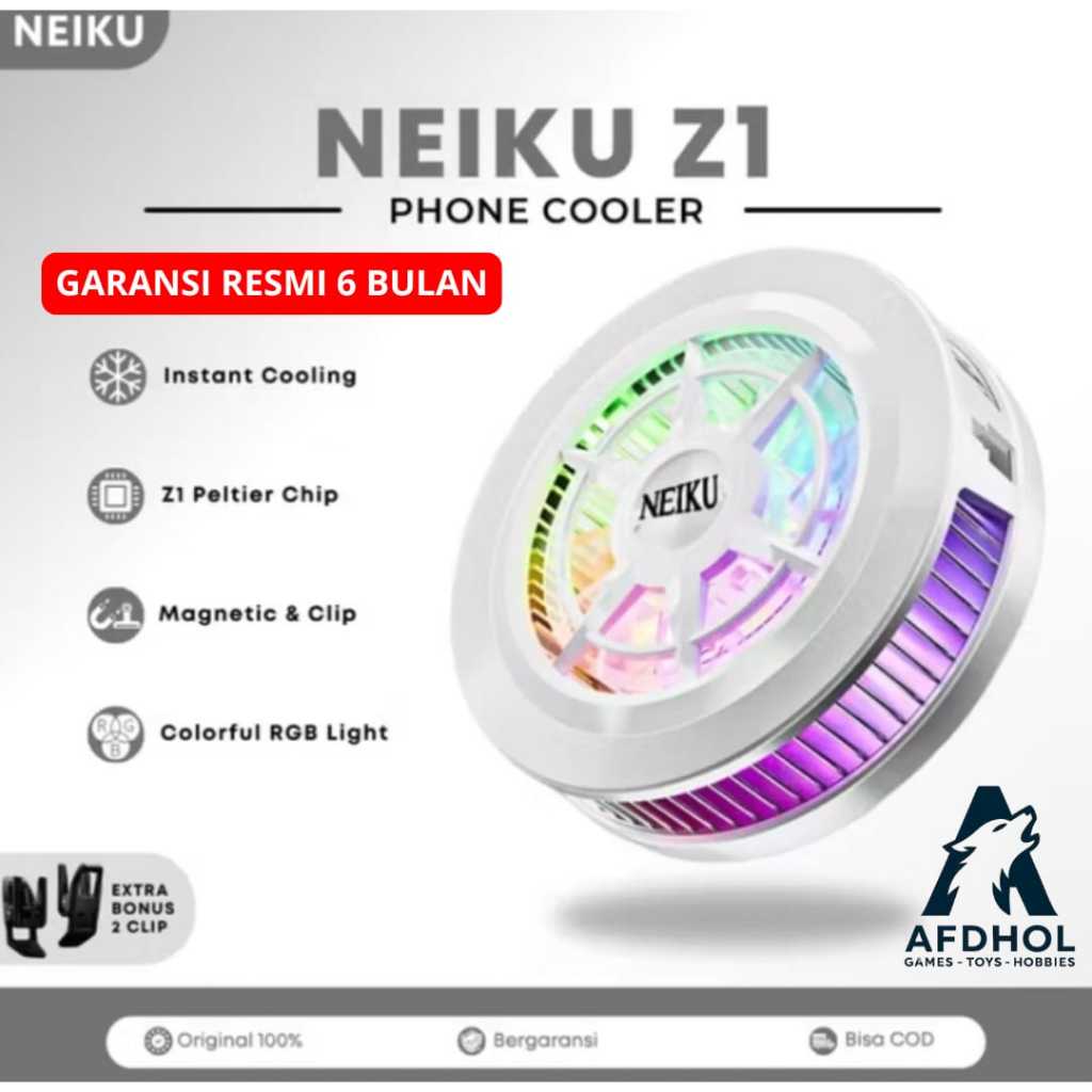 MEMO NEIKU Z1 PHONE COOLER HP HANDPHONE HAND PHONE PENDINGIN HP GAMING UNIVERSAL FANCOOLER FAN COOLE