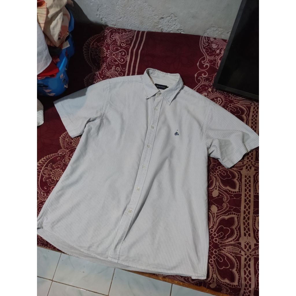 kemeja stripes bean pole