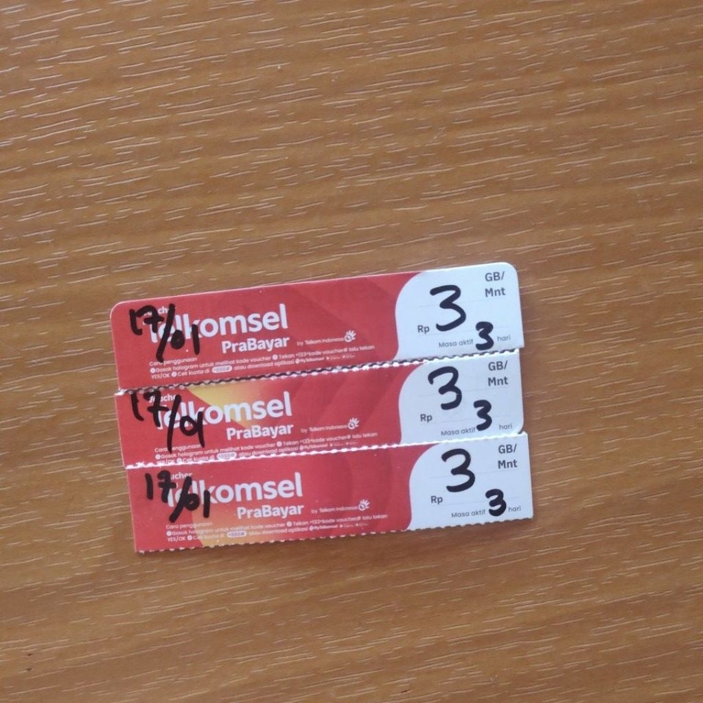 Voucher Telkomsel 3GB / 3 Hari SUMBAGSEL