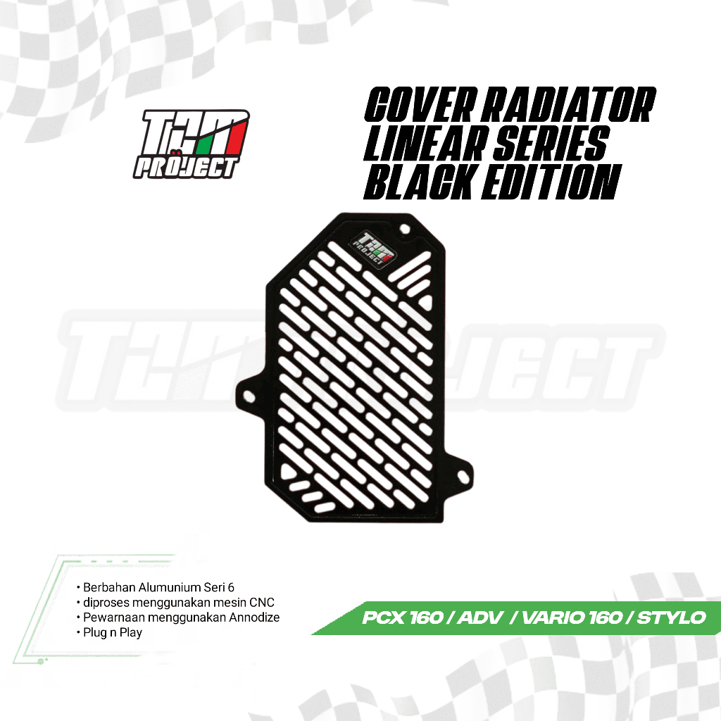TZM Project Cover Radiator Aluminium PCX 160/Vario 160/ADV 160/Stylo 160