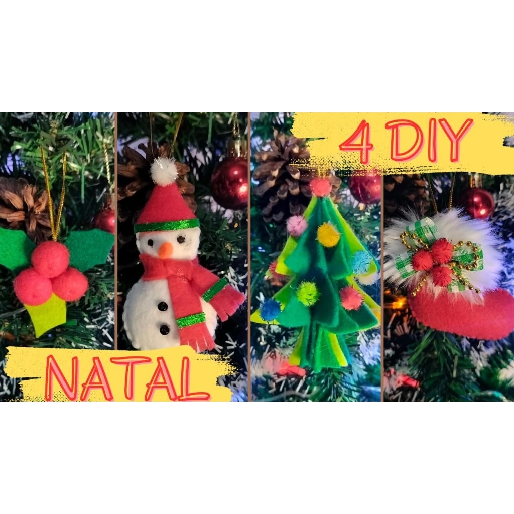 Hiasan Gantungan pohon Natal dari kain Flanel Gantungan pohon Natal hiasan pohon Natal hiasan Natal 