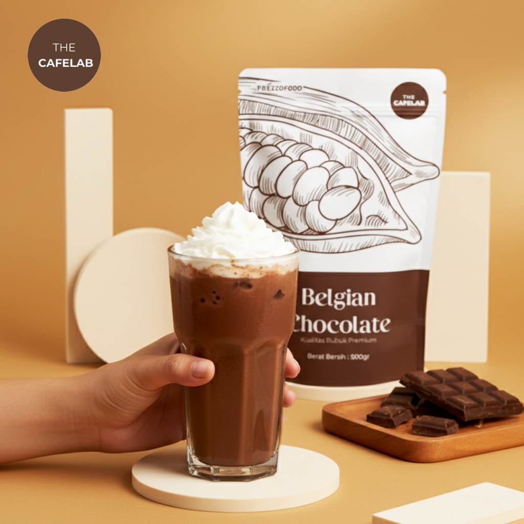 TheCafelab Bubuk Minuman Belgian Coklat 500gr/Powder Belgian Coklat Premium Terlaris/Cafelab