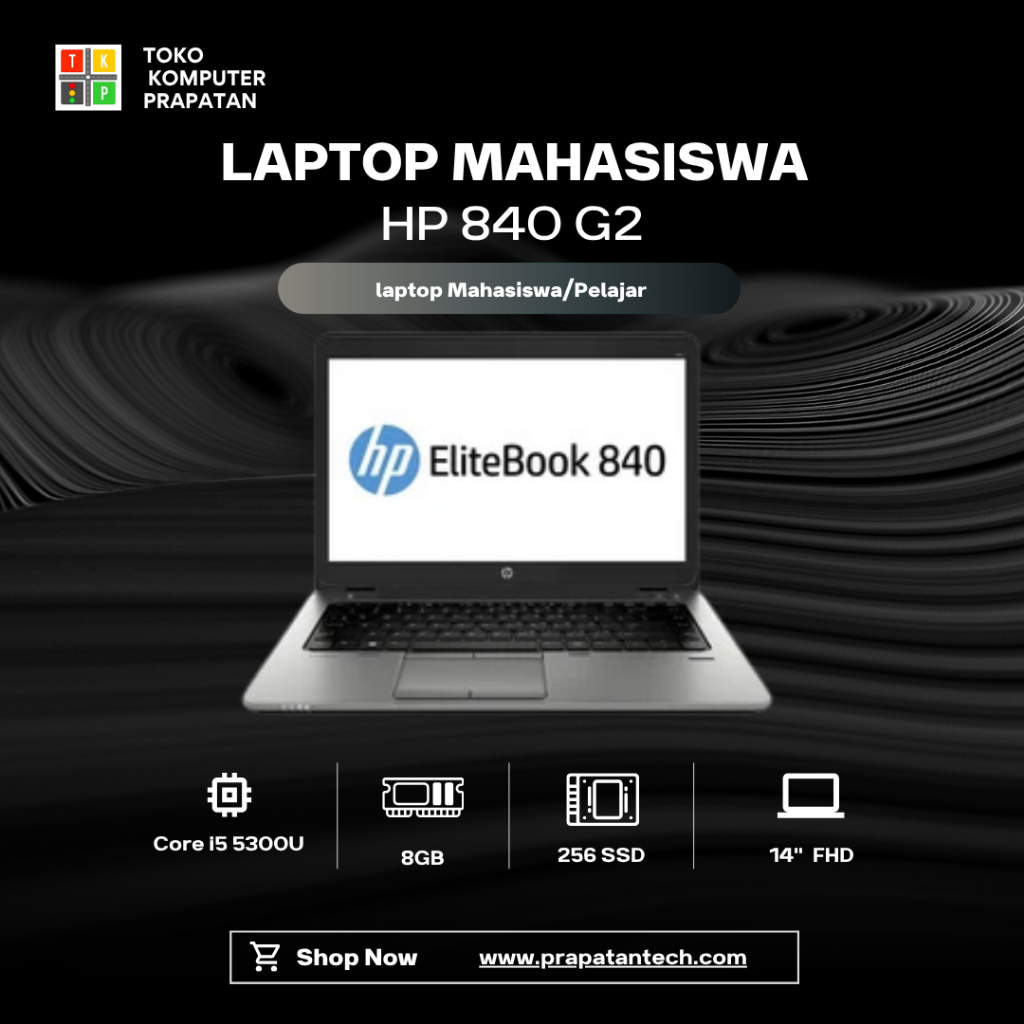 Laptop HP Ellitebook 840 G2 CORE I5 GEN 5 RAM 8GB SSD 512GB