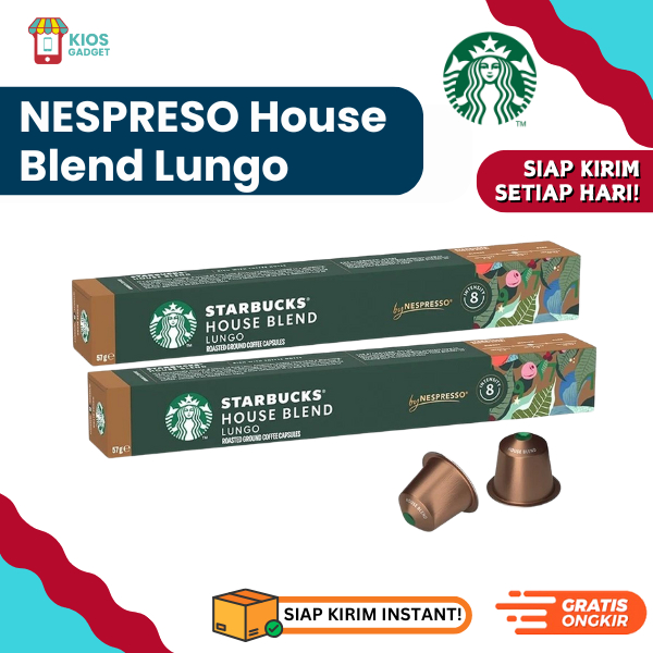 Starbucks Nespresso House Blend Lungo Coffee Capsule Capsules | Kapsul Kopi Starbucks - ORIGINAL