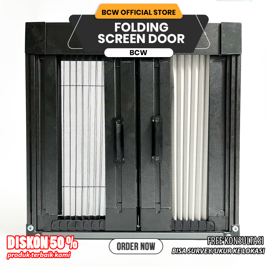 Folding Screen Door - Pintu LIpat Mesh Door Anti Serangga - BCW NOVE