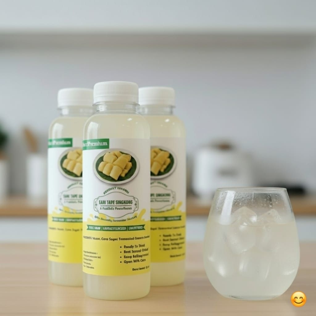 Minuman Sari Tape Singkong / Sari Tape / Badeg Tape Singkong / Tape Singkong Khas Jawa Timur / MINUM