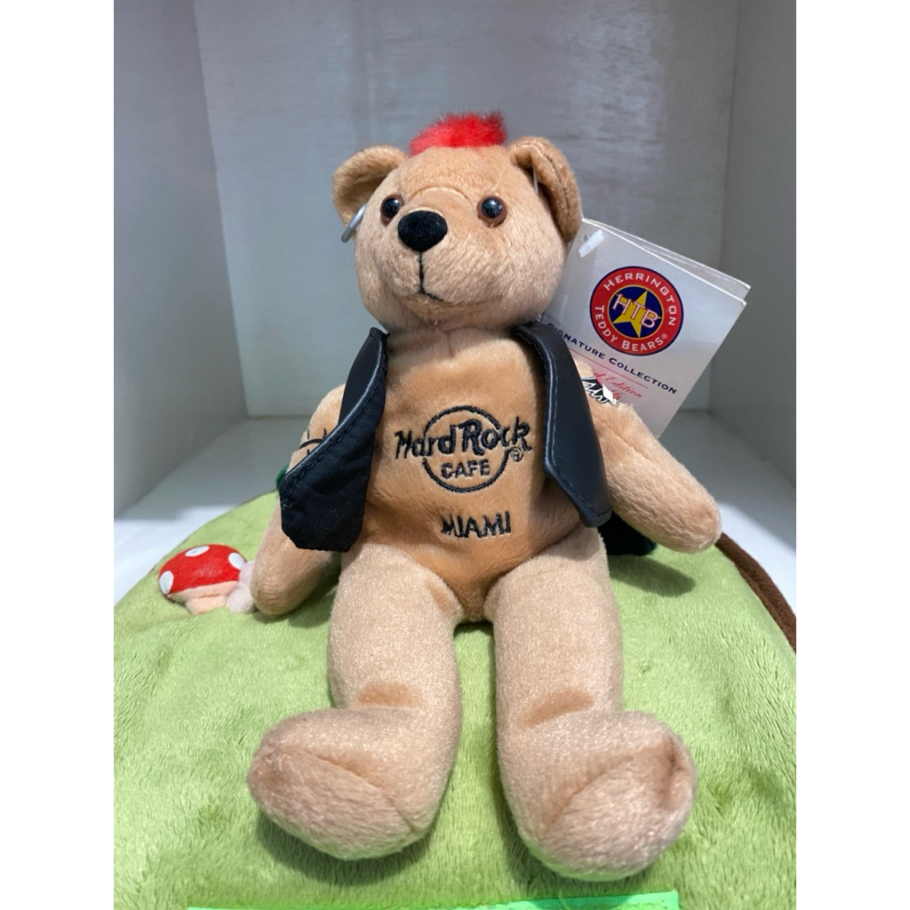 Boneka Hard Rock Cafe Punk Rock Beach Miami Original / Boneka Beruang Vintage / Hard Rock Rare