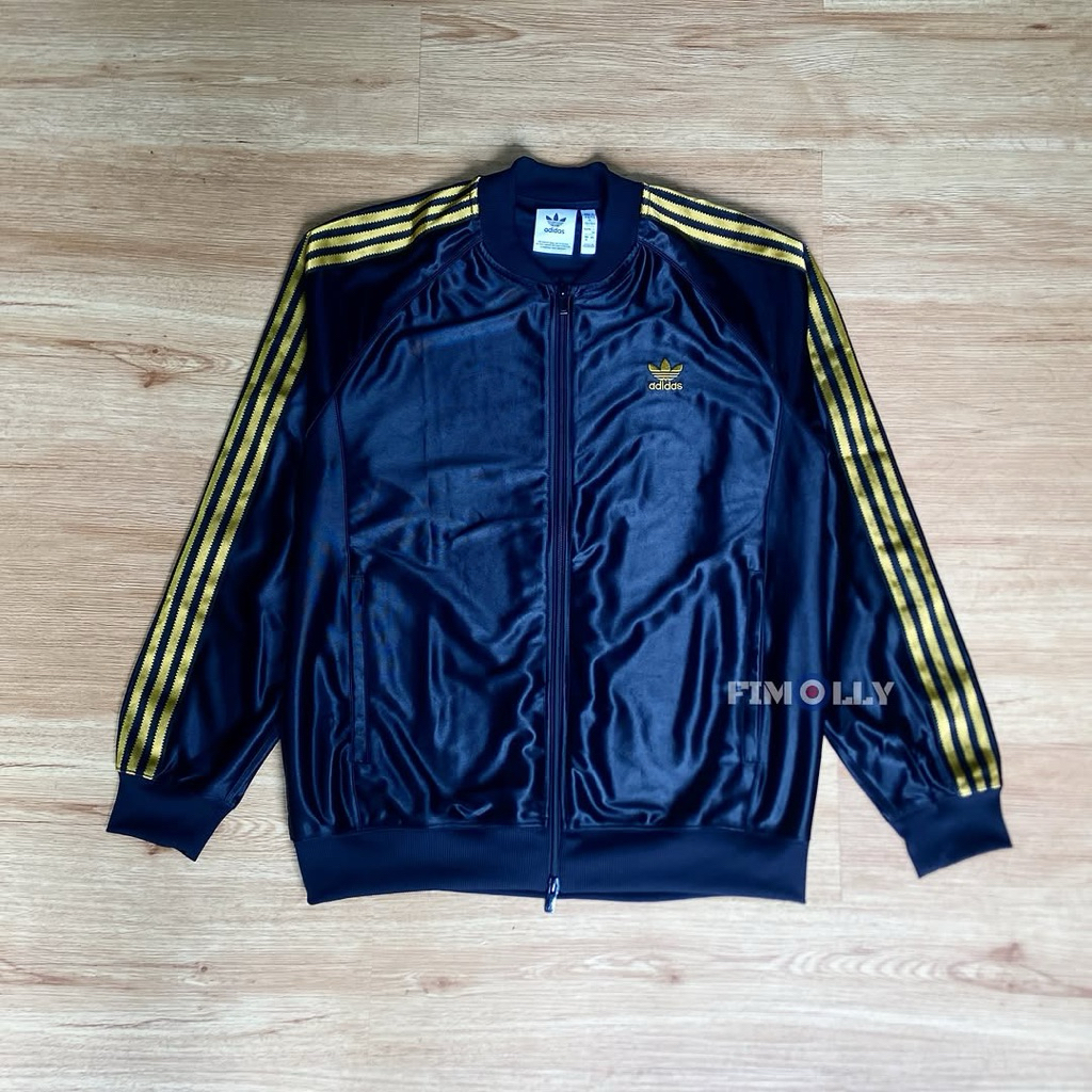 Tracktop Adidas superstar black gold Original