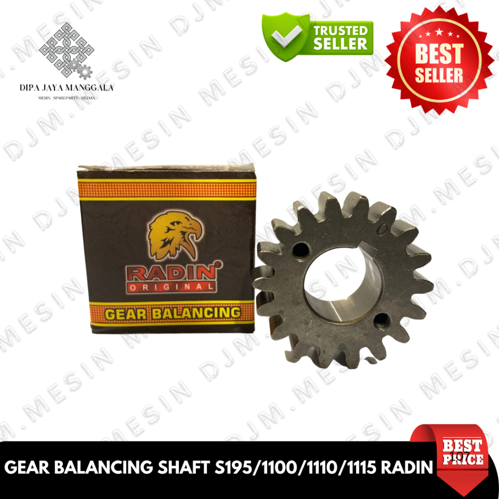 GEAR BALANCER GIGI BANDULAN [BLACK] MESIN DONGFENG S195 S1110 S1100 S1115 RADIN Gear Balancer gigi b