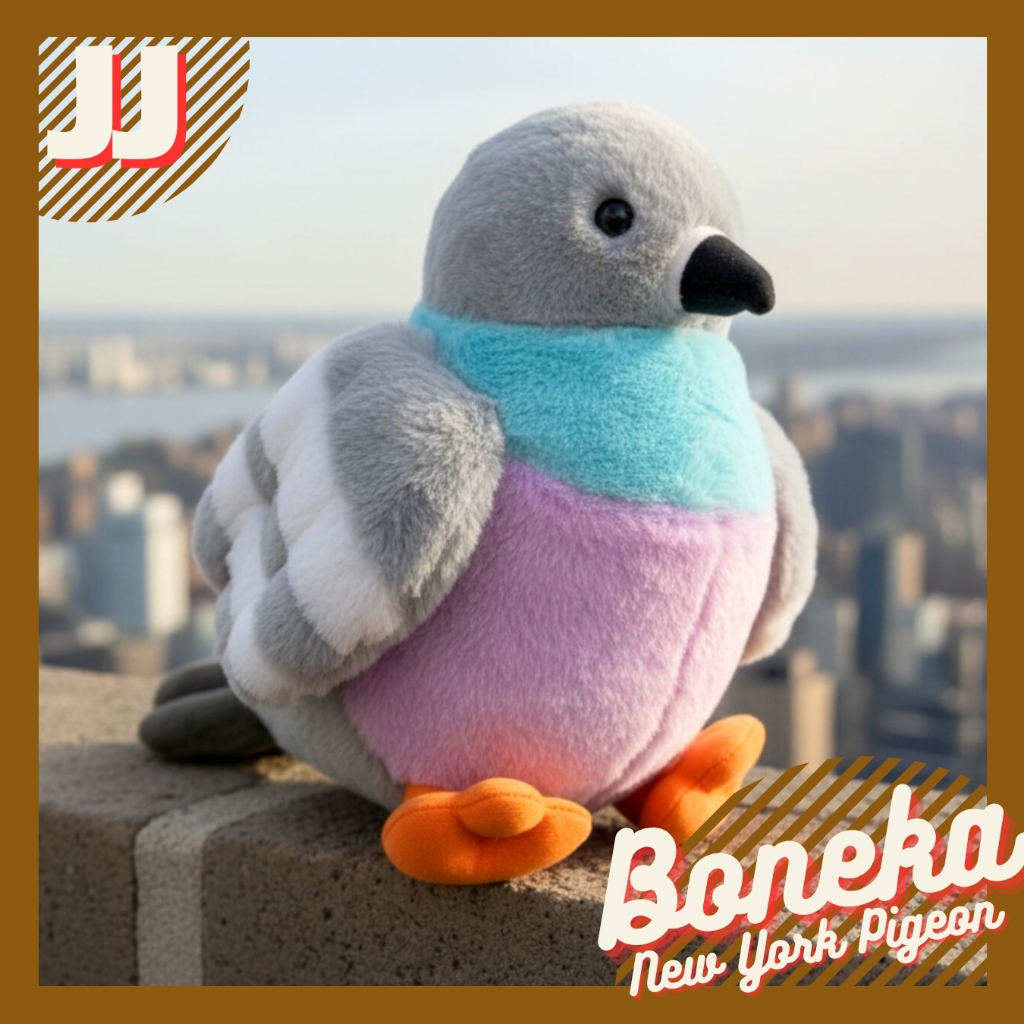 BONEKA BURUNG MERPATI NEW YORK PIGEON 30 CM