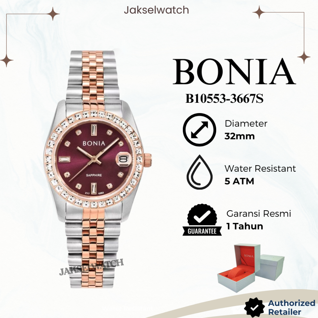 Jam Tangan Wanita BONIA BNB10553-4697S / BNB 10553 / BNB10553 / B10553 Original Garansi Resmi