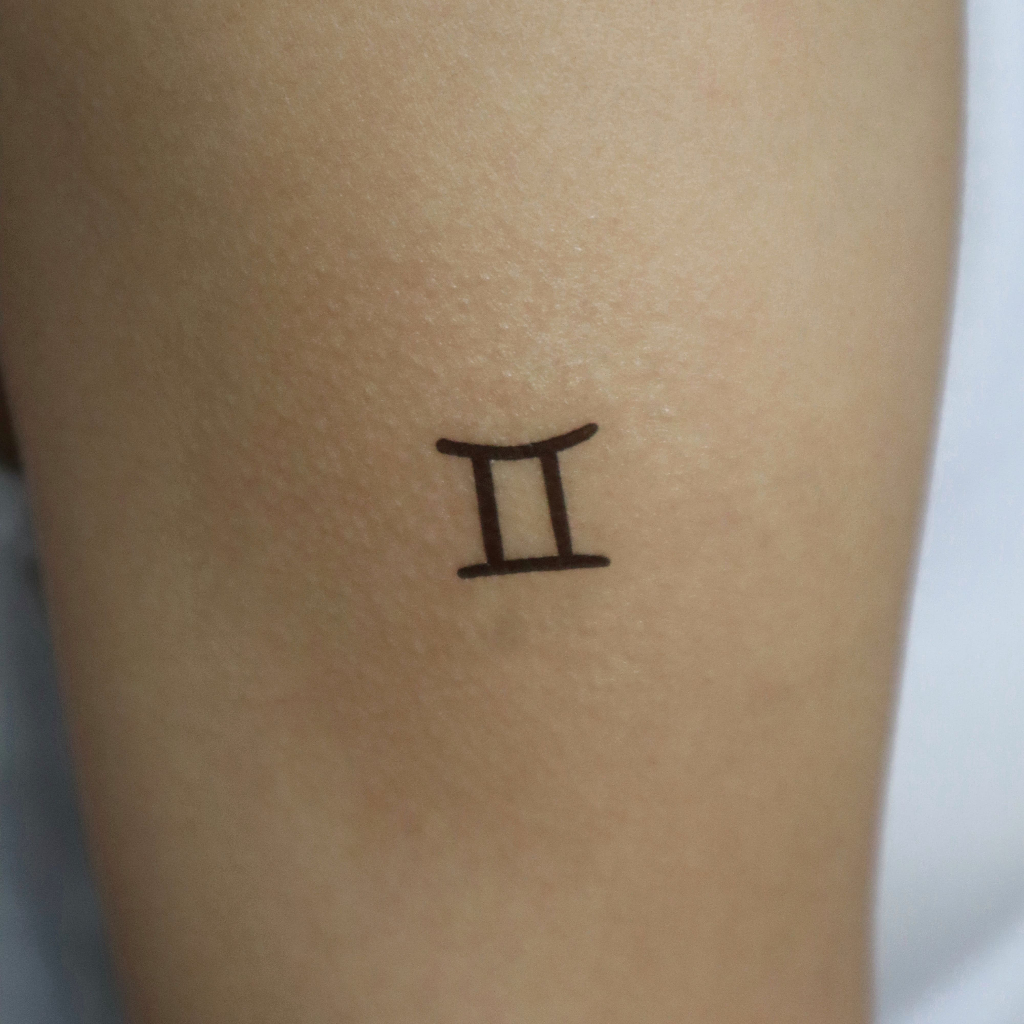 [PRODUK LOKAL] GEMINI TEMPORARY TATTOO | TATO TEMPORER GEMINI | TATO GEMINI | TATO SIMBOL GEMINI | T