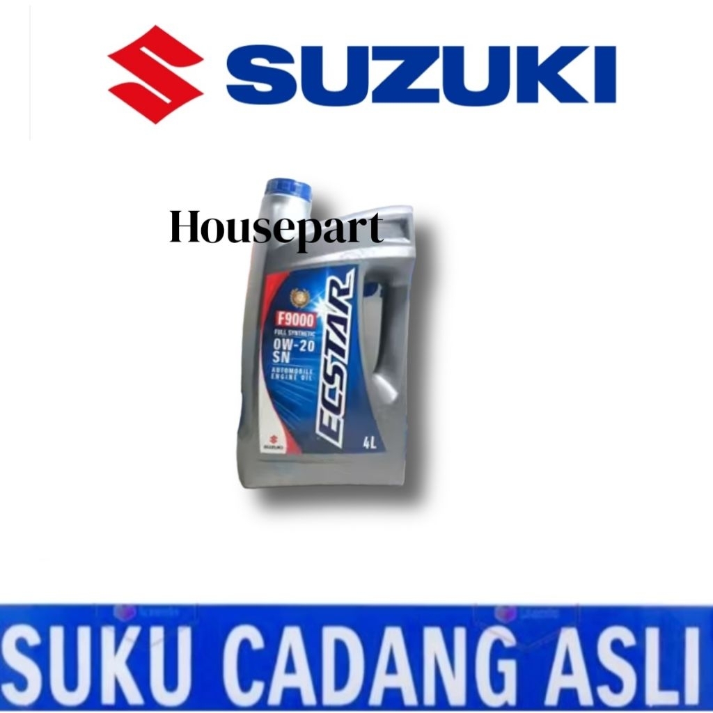 Oli Mesin Suzuki ECSTAR SGO F9000 0W-20 SN Full Synthetic Sintetis 4 Liter Pelumas Oli Mesin Mobil 9