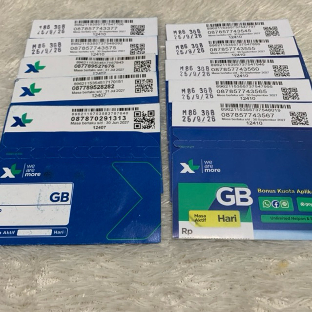 NOMOR PERDANA XL CANTIK NOMOR PILIHAN BONUS 3GB