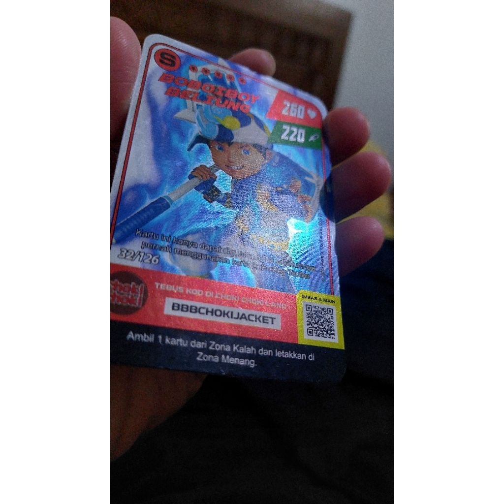 Kartu Boboiboy Beliung Langka