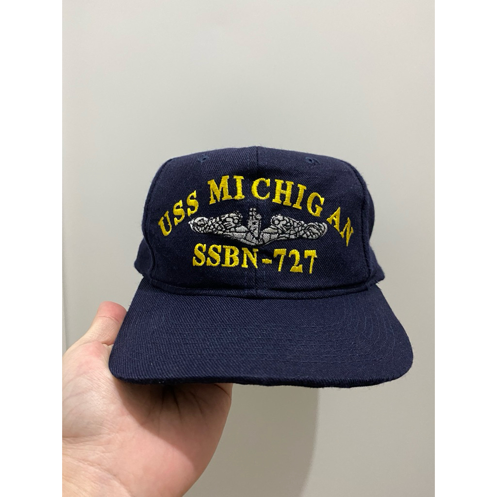 Topi USS Michigan Vintage Military Hat