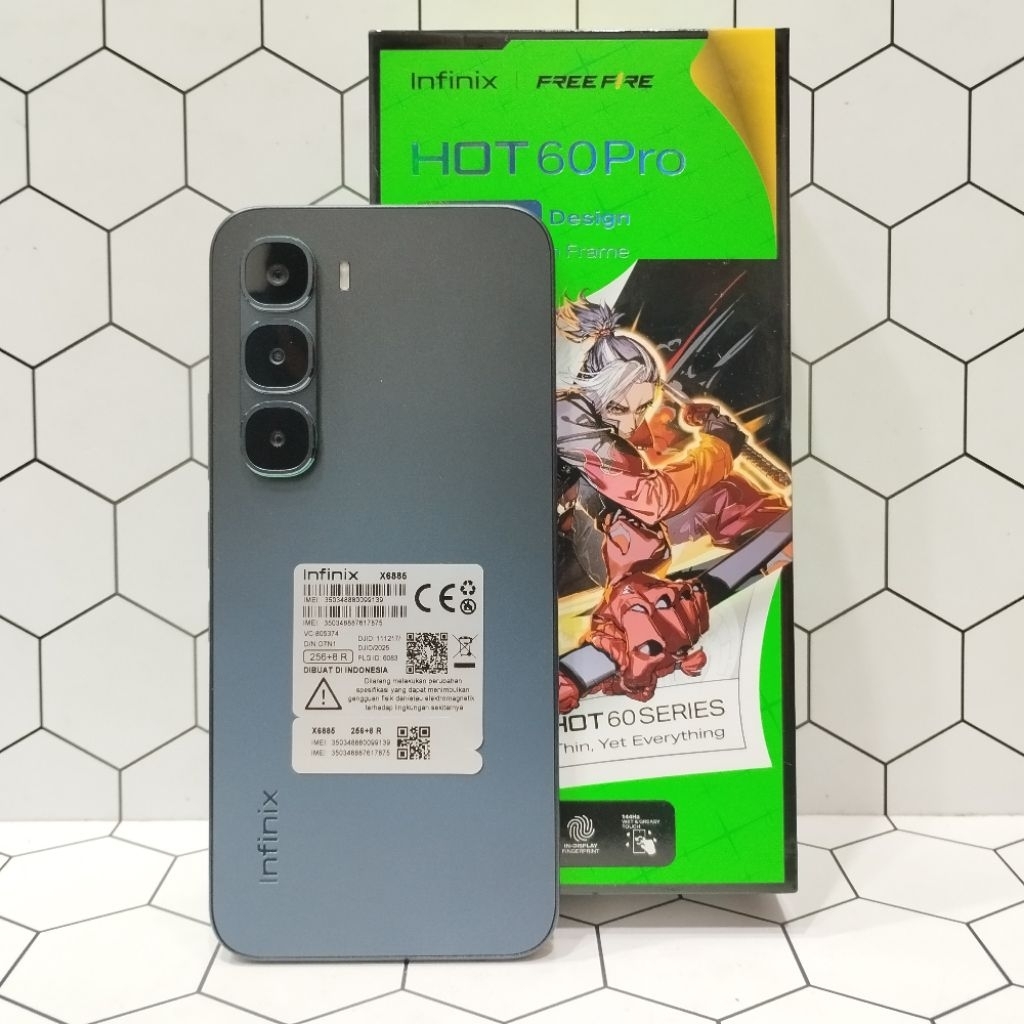INFINIX HOT 60 PRO 8/256GB HP SECOND FULLSET