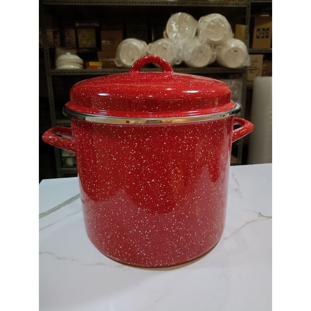 STOCK POT ENAMEL PANCI JUMBO 12 QUART