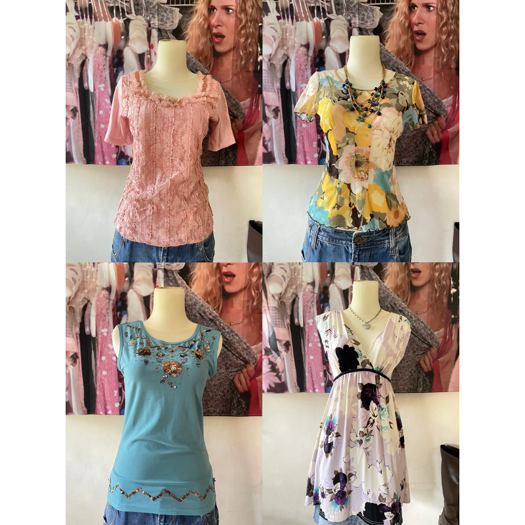 y2k fairycore milkmaid top tank dress | rosette's closet