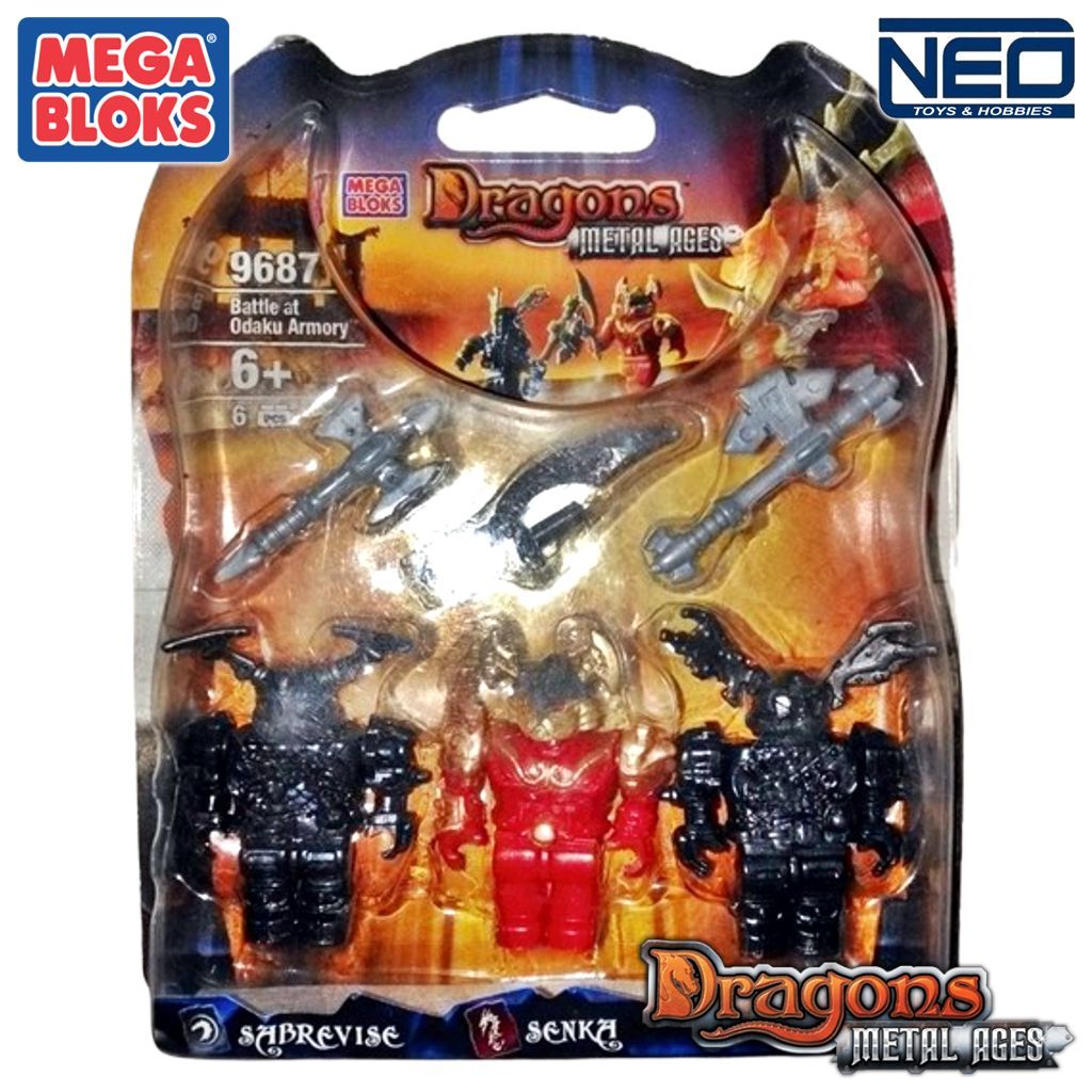 MEGA BLOKS 9687 "Battle At Odaku Armory" Dragons Metal Ages