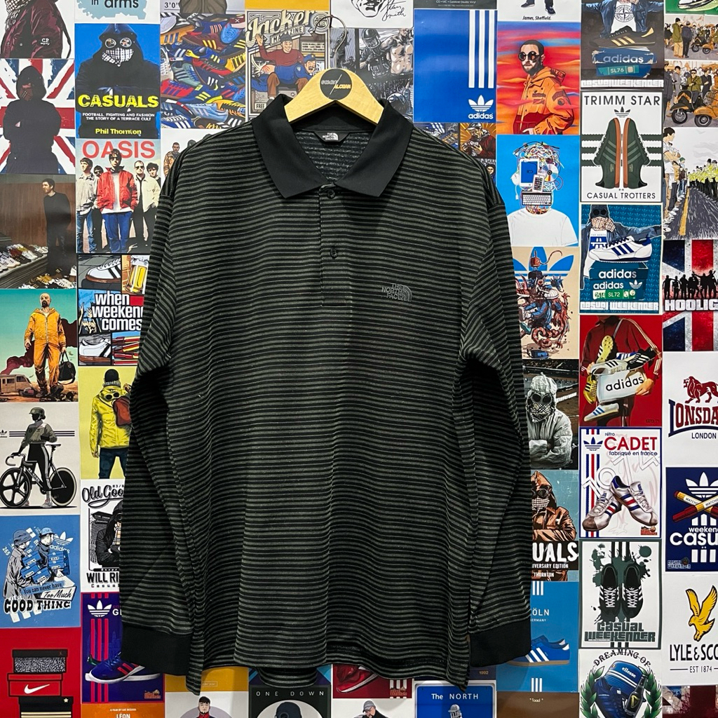 Long Sleeve / Polo Shirt / Rugby Shirt / Vintage / Second /  THE NORTH FACE