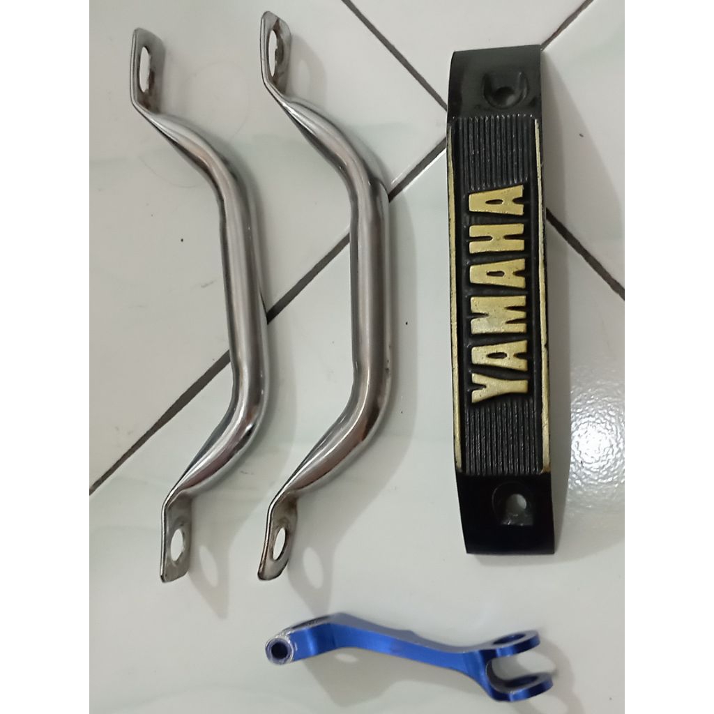 Kumis dan behel samping chrome rx king bekas baik, bonus paha rem