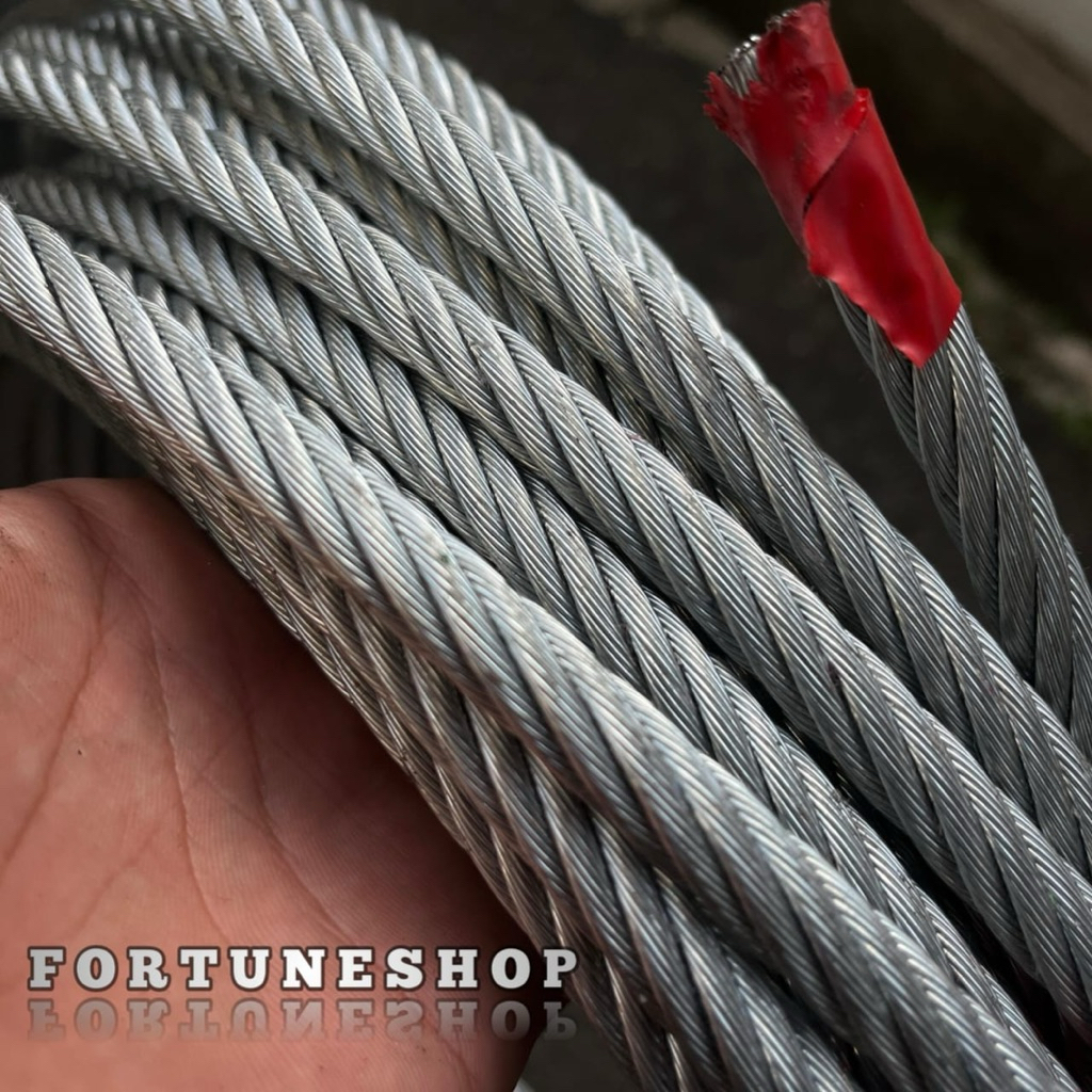 Tali Seling Baja Galvanis 10 12 16 Mm Wire Rope Seling Baja Galvanis