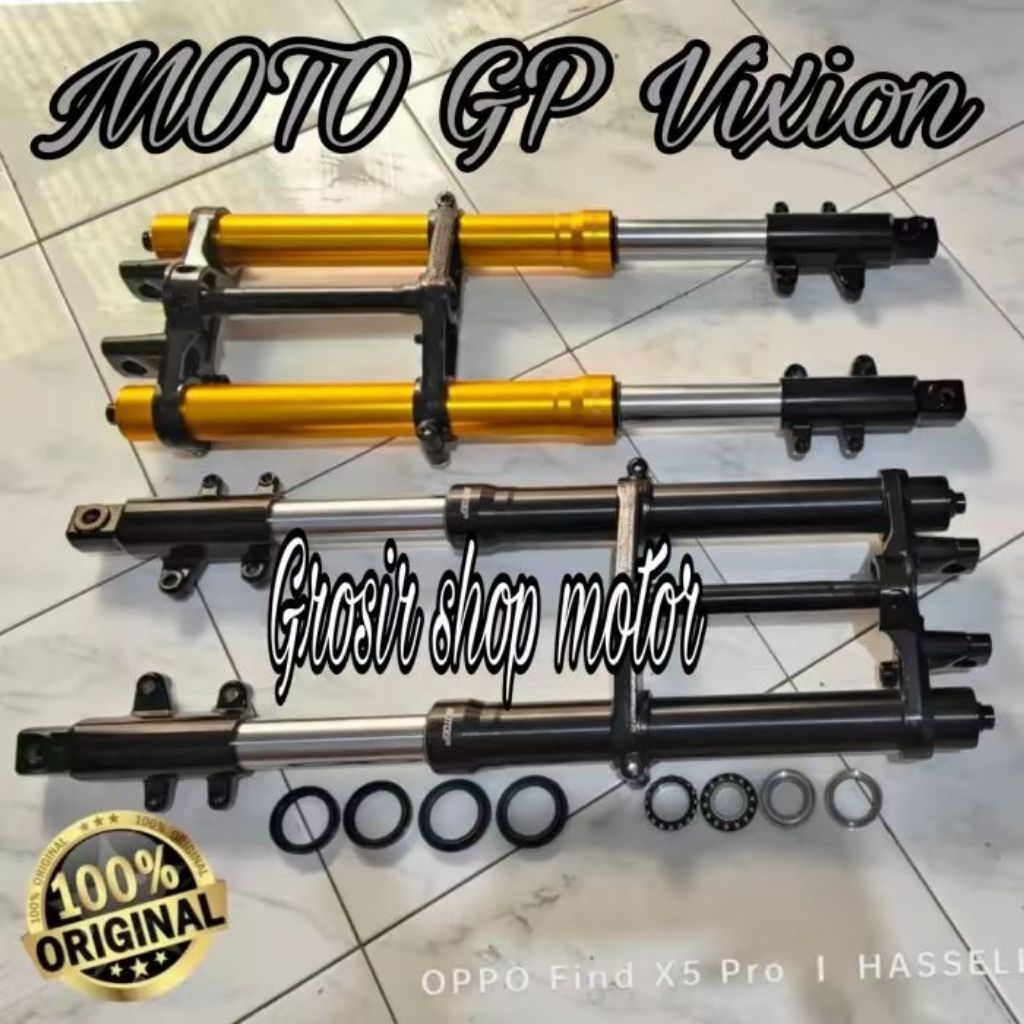 Shock Depan Usd Moto gp Vixion new nvl Byson Scorpio / Up Side Down Double Disc Vixion Nvl Byson Sco