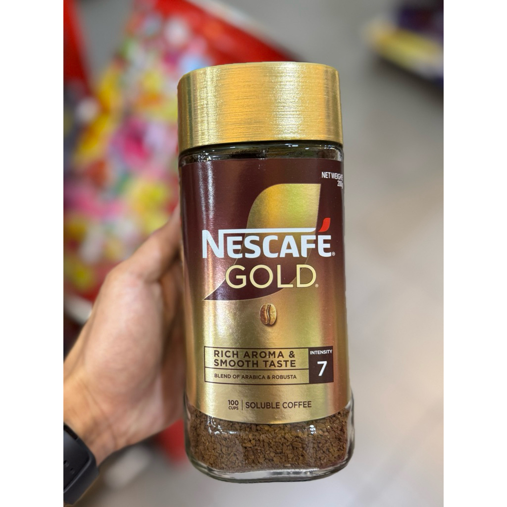 Nescafe Gold intensity 7 pure soluble coffee 200g / 100gr / 50gr