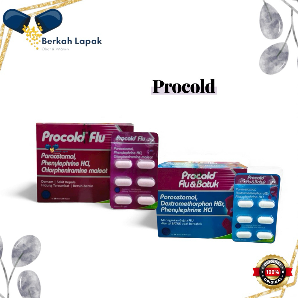 Procold – Procold Flu/ Procold Flu & Batuk – Mengatasi Flu dan Demam/ Meringankan Gejala Flu & Batuk
