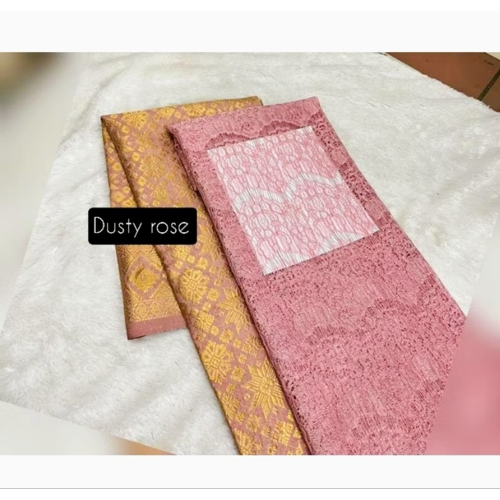 PAKET BRIDESMAID/SET SONGKET DAN BROKAT RENDA/SETELAN ATAS BAWAH/BRIDESMAID