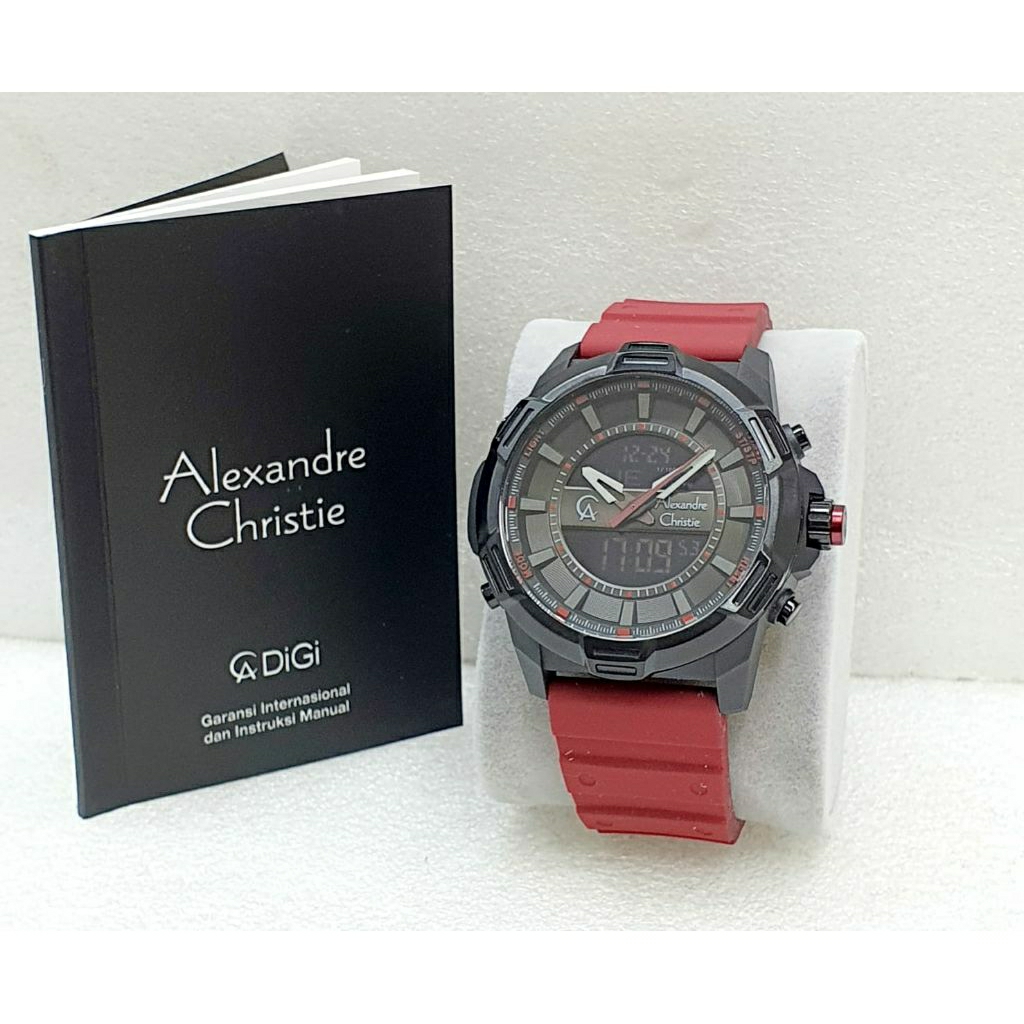 AC jam tangan pria wanita duel time original