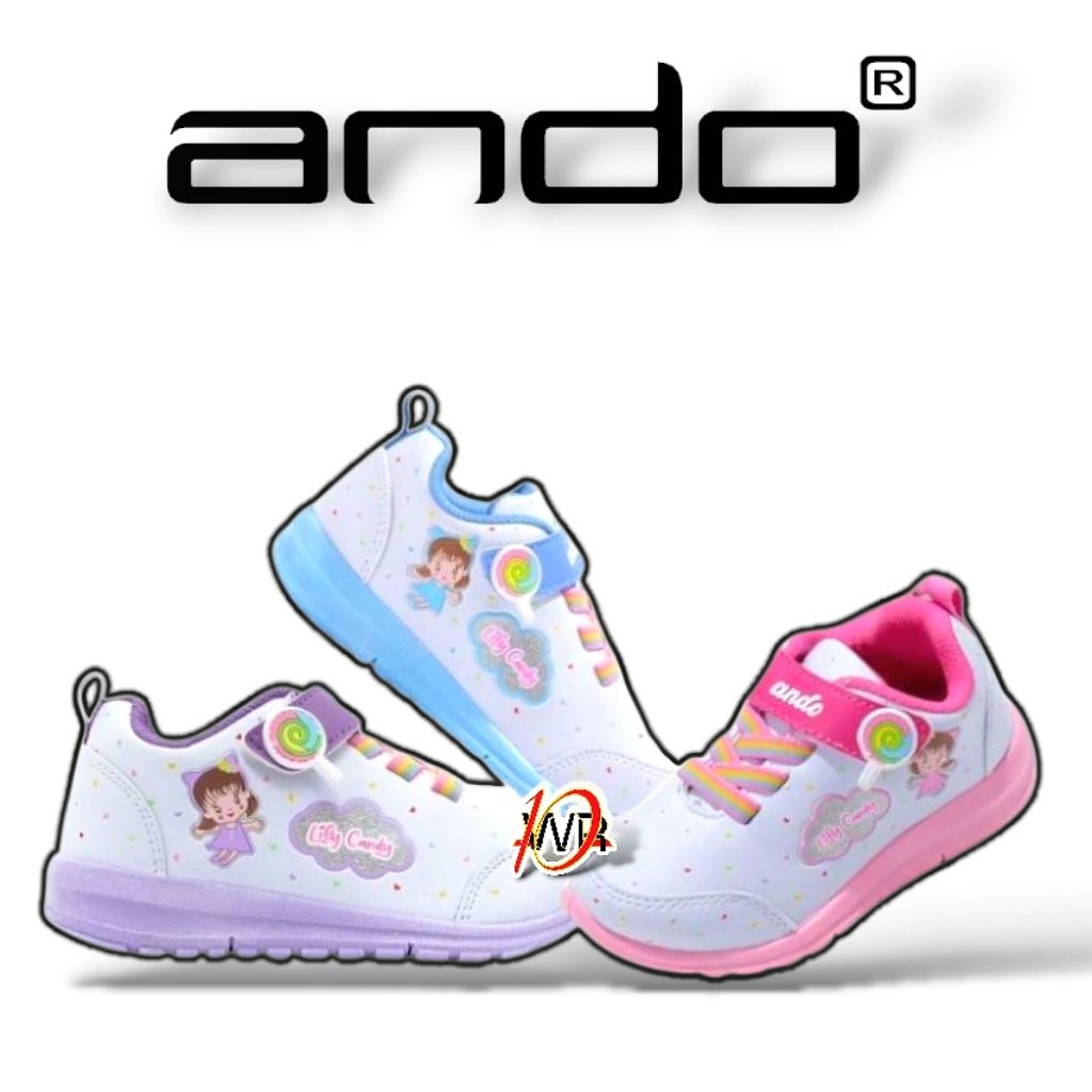 SEPATU ANAK PEREMPUAN ANDO CANDY MINI UKURAN 25-32 ORIGINAL