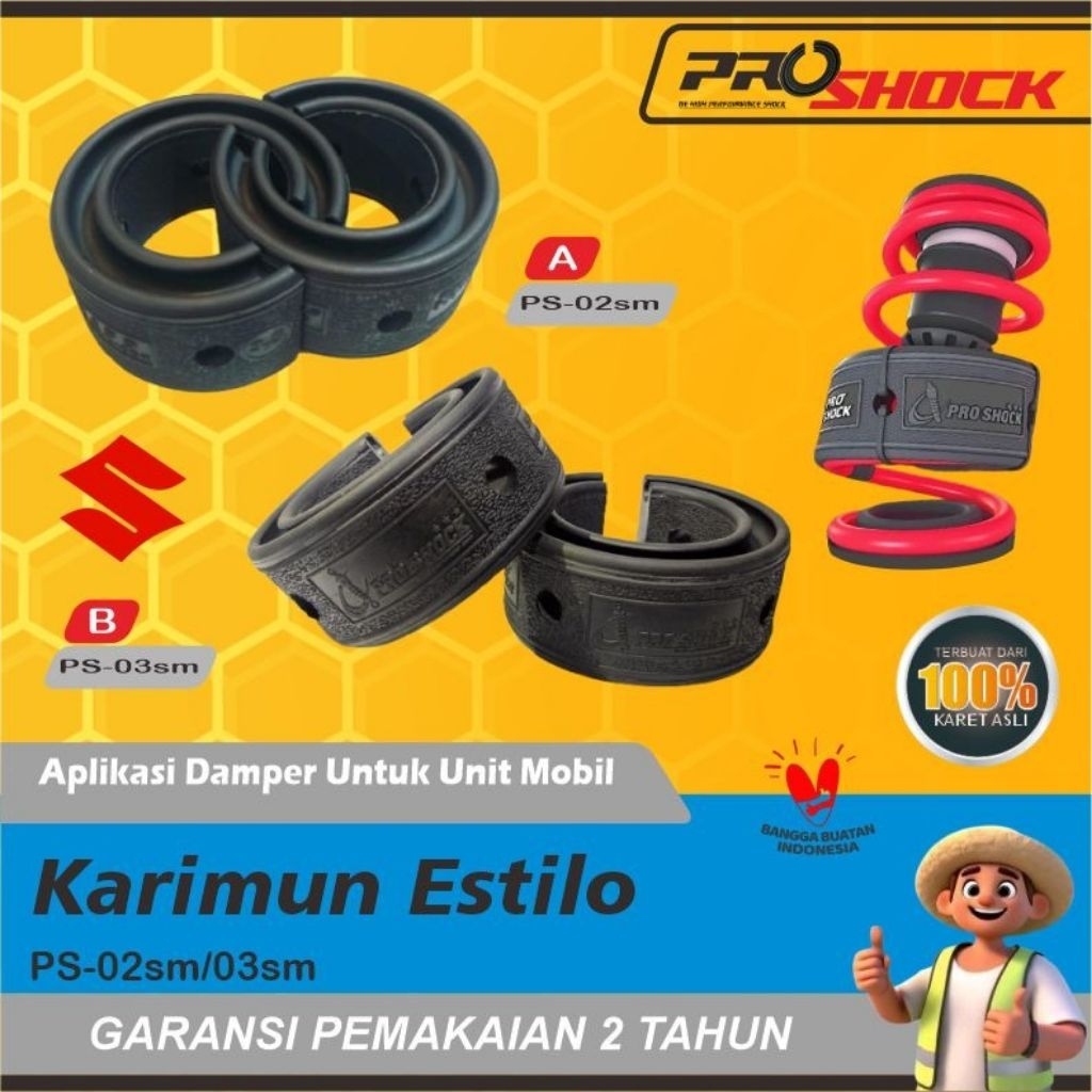 Pro Shock Karet Damper Mobil Peredam Guncangan Shockbreaker Mobil KARIMUN ESTILO Karet Damper Dumper