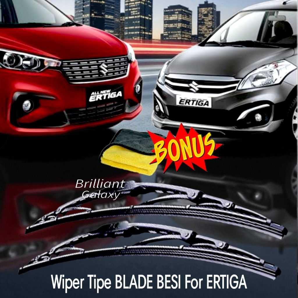 Wiper Kipas Kaca Depan BLADE Besi for ERTIGA - Sepasang