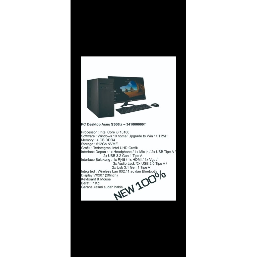 PC Dekstop Asus S300TA