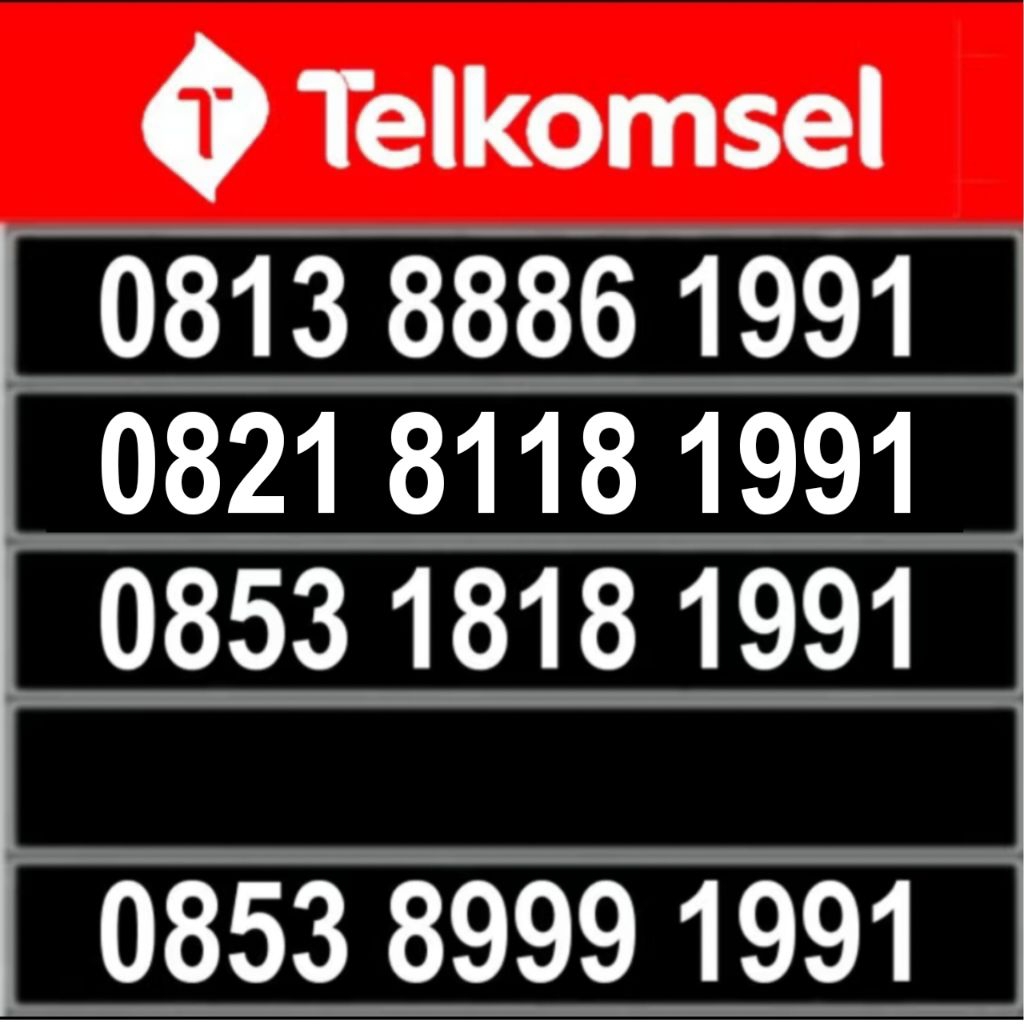 kartu perdana simpati cantik 4g telkomsel seri tahun lahir murah 1991