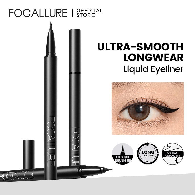 FOCALLURE Tahan air Black Liquid Eyeliner Pensil - Makeup