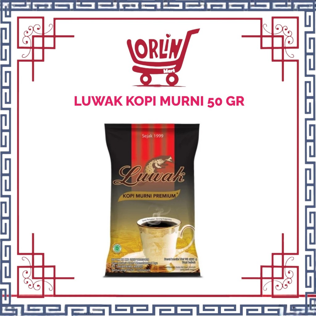 LUWAK KOPI MURNI PREMIUM 50GR/KOPI/KOPI INSTAN/LUWAK