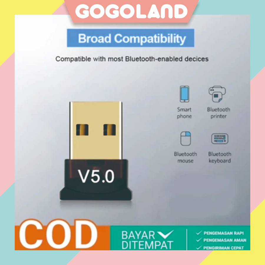 GOGOLAND Bluetooth Receiver PC / Bluetooth USB Dongle 5.0 / Bluetooth Dongle PC/ Bluetooth PC R1388