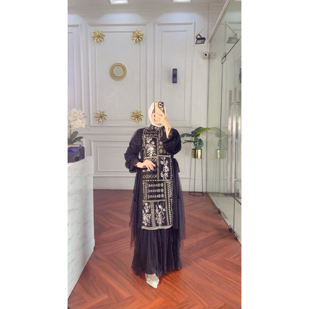Gamis Tile Mahera Wanita lebaran