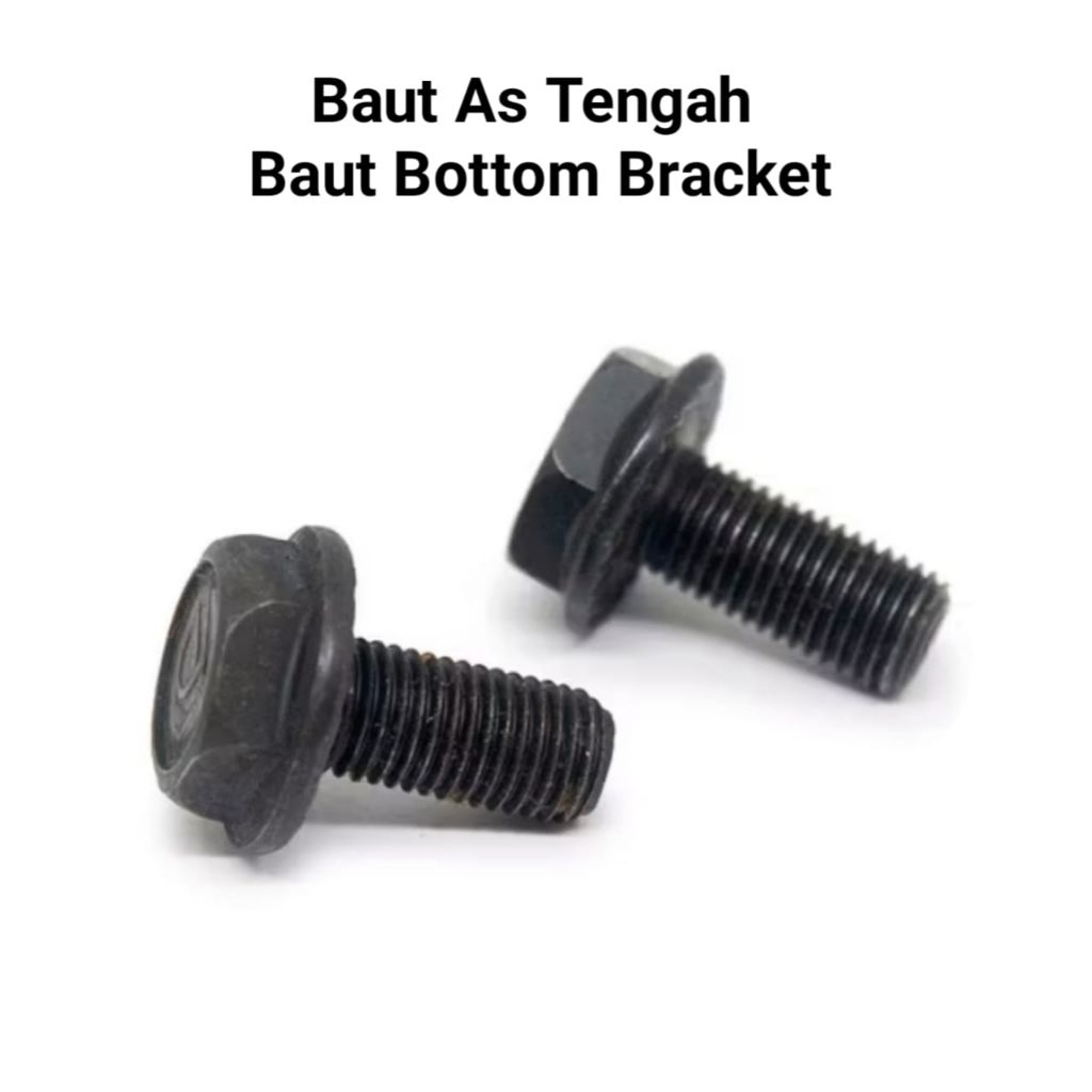 Baut As Tengah sepeda - Baut Bottom Bracket BB sepeda MTB sepeda gunung - Baut As Tengah Gir sepeda 