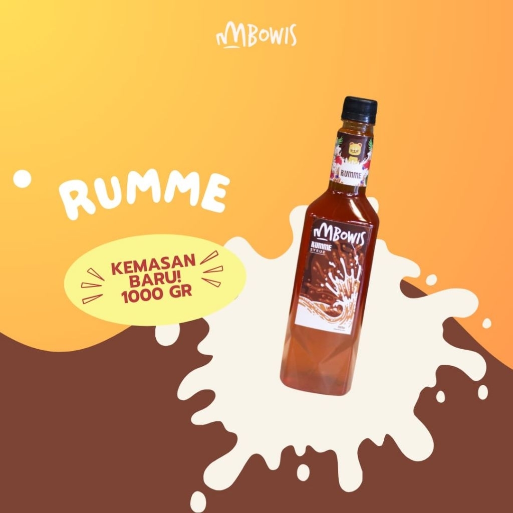 SYRUP RUME | syrup rasa rum (HALAL)