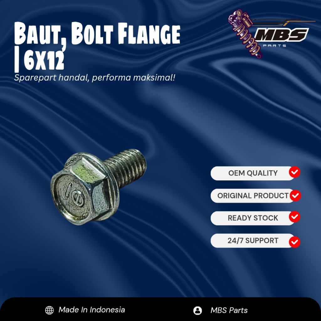 MBS PARTS Baut Kunci 10 for Rear Combination Light RCL Lampu Senja Sein Rem Belakang Honda Revo FI S